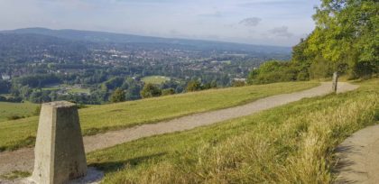 View of Box Hill Trig Pillar