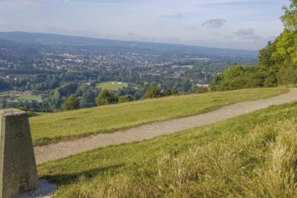 View of Box Hill Trig Pillar