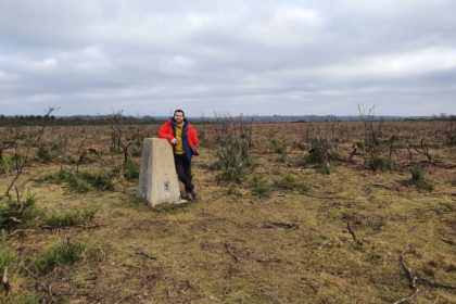Nick at the Sway Trig Pillar